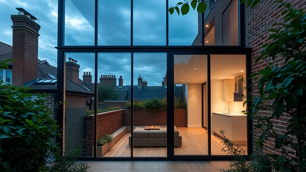 Glass Extension Walls Upper Edmonton