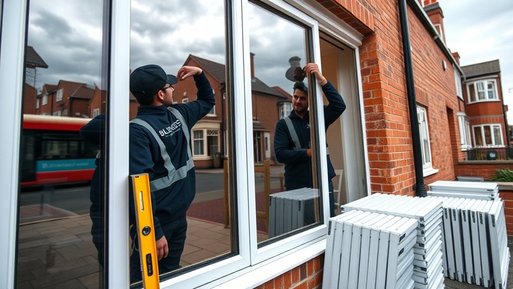 Glazier in Angel Road