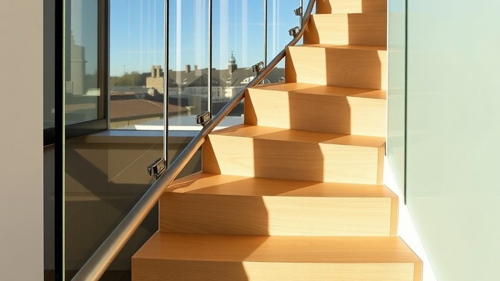 Staircase Glass Panels Upper Edmonton