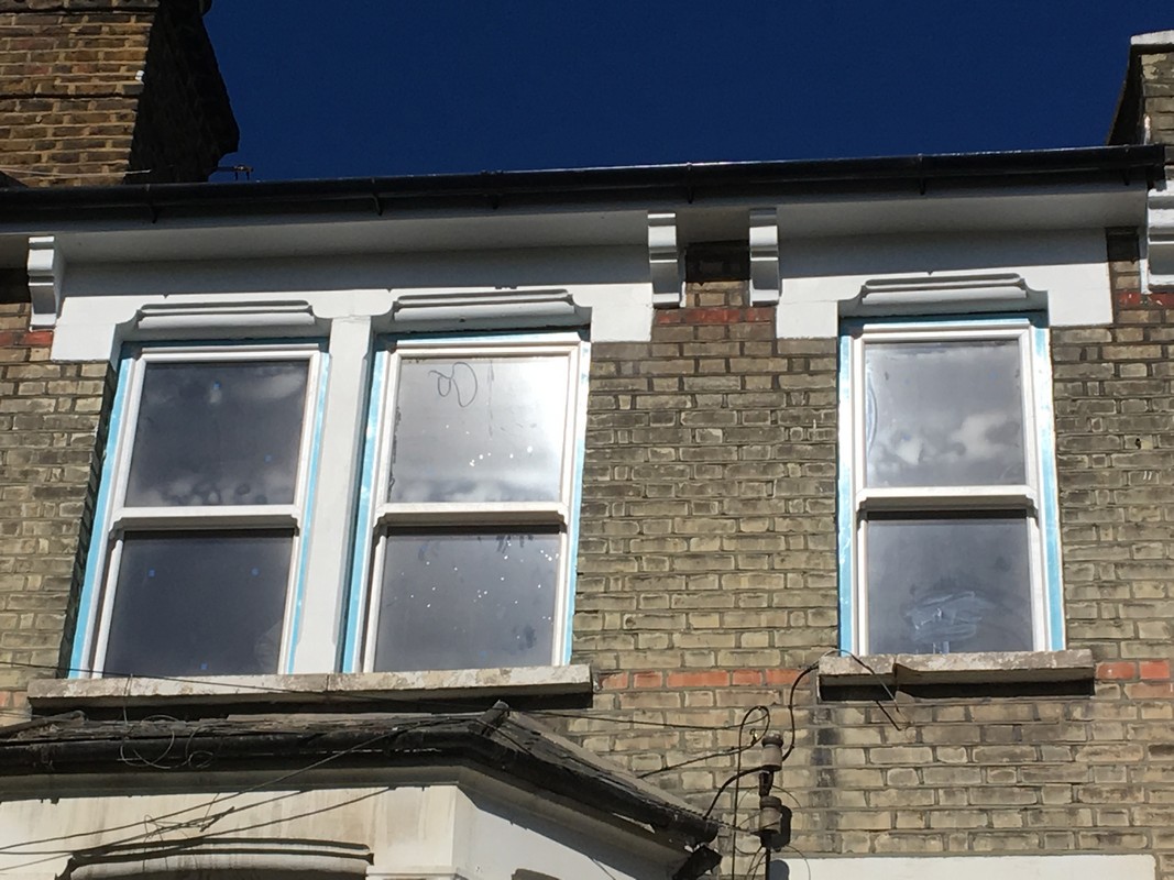New uPVC sash windows fitted on Victorian terrace in Upper Edmonton