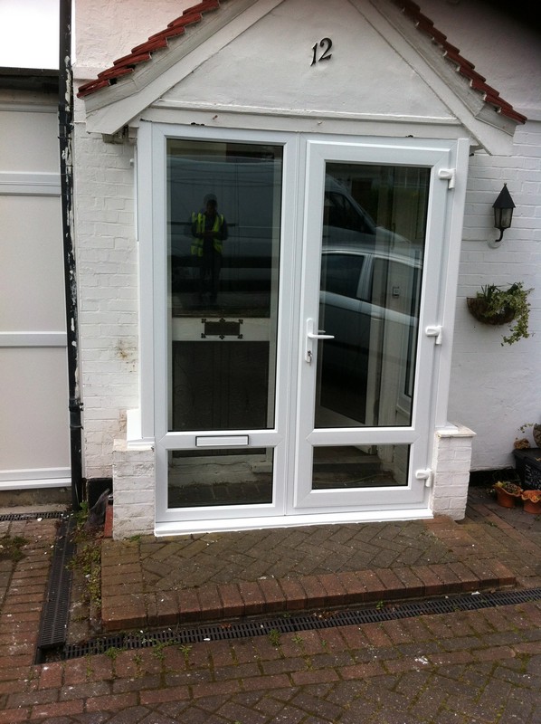 uPVC French doors fitted as front entrance in Upper Edmonton